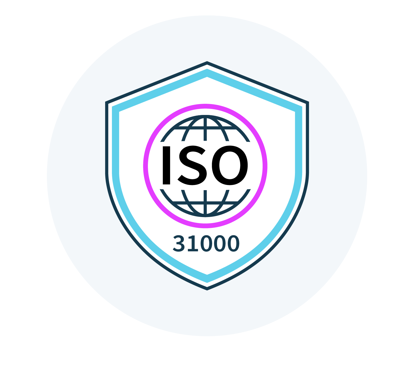 an icon with the ISO standards logo